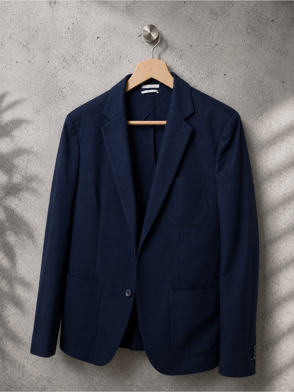 NWT: Gant Jersey Unconstructed Blazer in Evening Blue size 48 EU